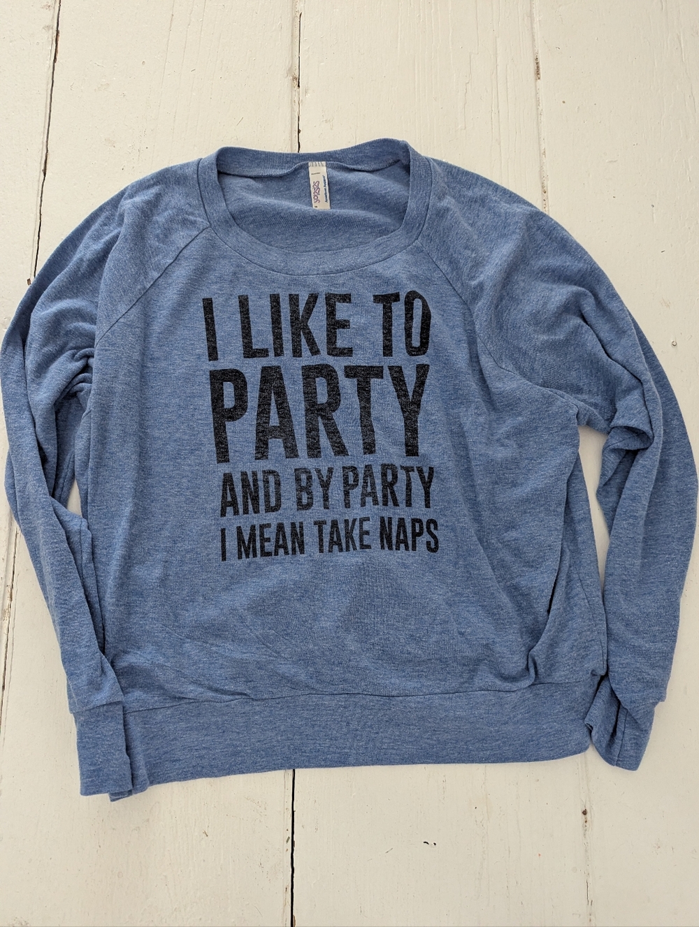 Blue Graphic Long Sleeve Tee